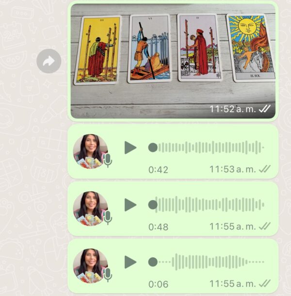 Lectura de tarot por WhatsApp